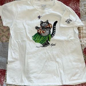 Authentic Vintage B. Kliban Crazy Shirt Cat Maui Hawaii XL